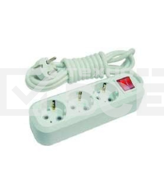 Удлинитель Makel MGP213 3 гн 3 м с\з вкл.
