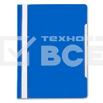 Папка-скоросшиватель Бюрократ -PS20BLUE A4 прозрач.верх.лист пластик синий, фото 1