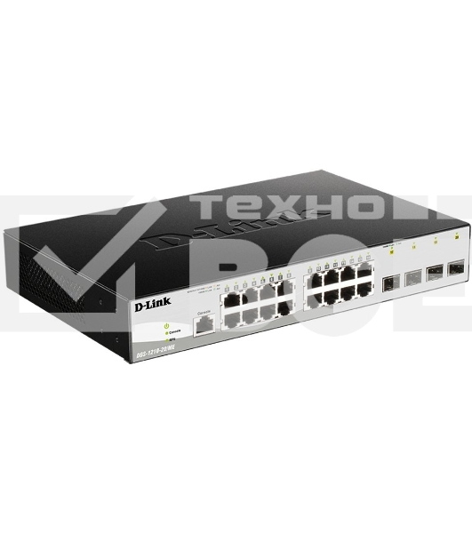 Управляемый коммутатор 2 уровня с 16 портами D-Link DGS-1210-20/ME/B1A 10/100/1000Base-T и 4 портами 1000Base-X SFP