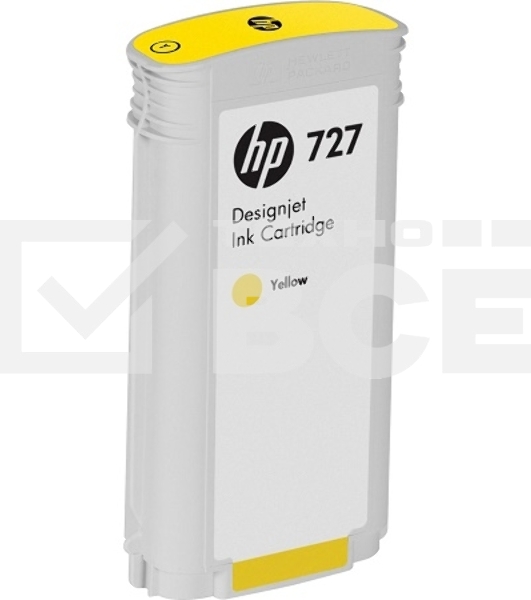 Картридж струйный HP 727 с желтыми чернилами для принтеров Designjet, 300 мл
