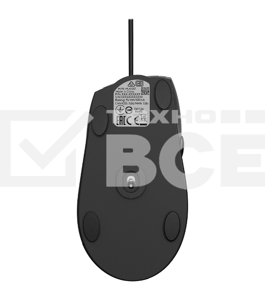 Мышь проводная Logitech M500S черный, 4000 dpi, USB, кнопки - 7