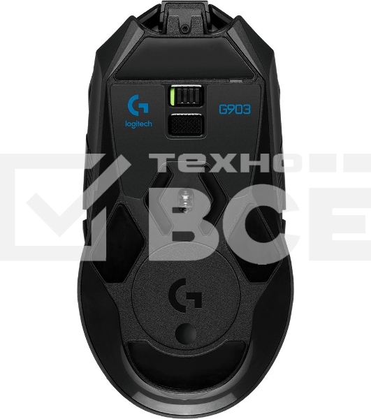 Мышь беспроводная Logitech G903 LIGHTSPEED черный, 25600 dpi, радиоканал, USB, кнопки - 11