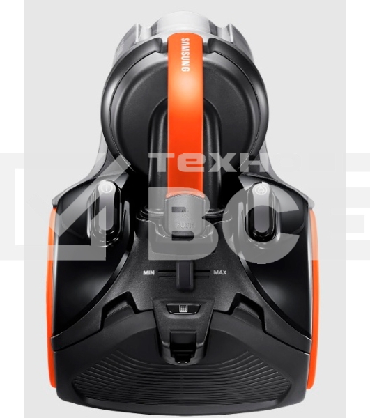 Пылесос Samsung VC15K4136VL/EV черный/оранжевый, 390/1500 Вт, уборка сухая, пылесборник контейнер 1.3 л