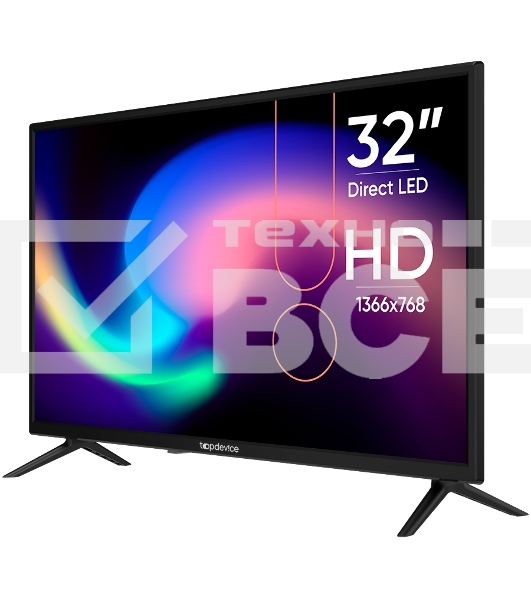 Телевизор TopDevice 32' TDTV32BN02H черный LED HD 60Hz
