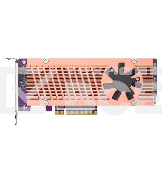 Плата расширения QNAP QM2-2P-384A 2 x M.2 22110 or 2280 PCIe (Gen3 x 4) NVMe SSD slots. Low-profile flat and Full-height brackets included.