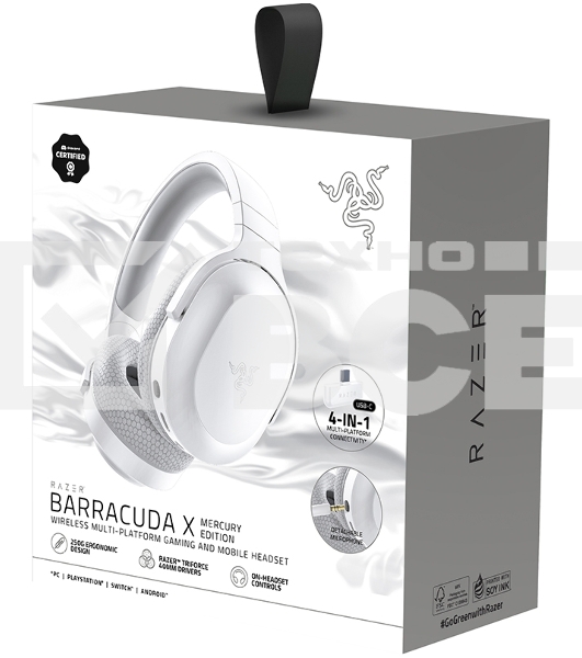 Гарнитура Razer Barracuda X Headset 2022 Mercury White/ Razer Barracuda X Headset 2022 Mercury White