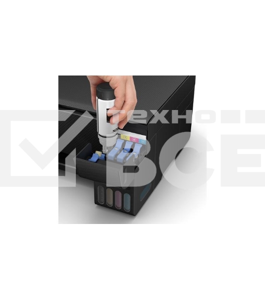МФУ струйный Epson EcoTank L3251 (C11CJ67419/C11CJ67302/C11CJ67518), A4, цветное, печ. до 33 стр/мин. (ч/б) до 15 стр/мин. (цвет), скан. до 5 стр/мин., 5760 x 1440 dpi (печать) 1200x2400dpi (скан.), USB, Wi-Fi