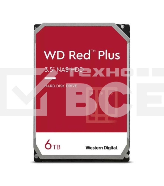 Жесткий диск Western Digital Red Plus WD60EFPX 6TB 3.5