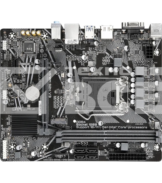 Материнская плата Gigabyte H510M S2H V3, LGA 1200, Intel H470, 2xDDR4, 4xSATA, 1xM.2, 1xPCIe 3.0 x16, 1xDP, 1xHDMI, 1xVGA, 1x 1Gb LAN, 2xUSB-A 3.2 Gen 1, 4xUSB-A 2.0, 3x 3.5 мм, 7.1, mATX
