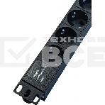 Блок распределения питания NTSS NTSS-PDU-DA2037 гор.размещ. 9x базовые 16A клеммная колодка, фото3