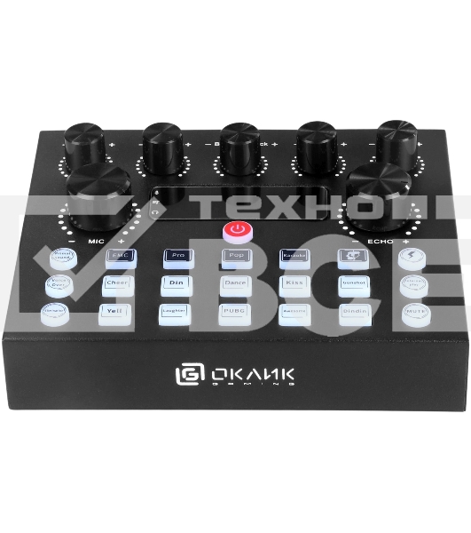 Микрофон проводной Оклик SM-600G 2.5м черный