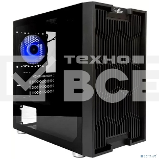 Компьютерный корпус Minitower mATX Eurocase 00-01003410 M07 3ARGB черный без БП закаленное стекло USB 3.0