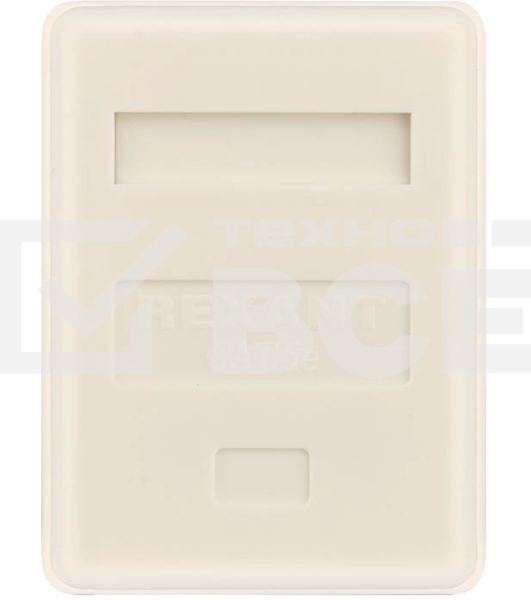 Розетка компьютерная 1-м ОП RJ45 CAT 5E бел. Rexant 03-0121