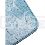 Коврик для ванной Еврогарант Pietra, 50х80 см, аквамарин, память формы, фото4