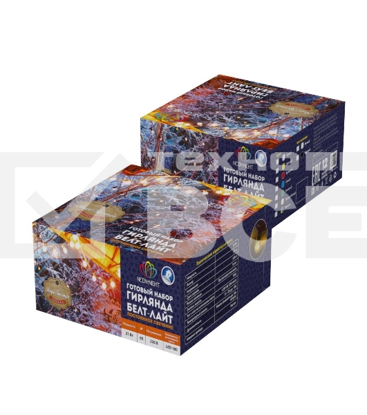 Гирлянда Neon-night LED Galaxy Bulb String 10м, черный каучук, 30 лампx6 LED теплый белый, влагостойкая IP65