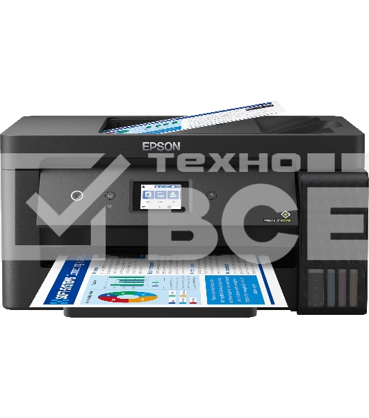 МФУ струйный EPSON L14150 (C11CH96502) 001 INK, A3, цветной, печ. до 38/24 стр/мин. (ч/б/цв.), 4800x1200 dpi (печ.), 2400x1200 dpi (скан.), USB, RJ-45, Wi-Fi