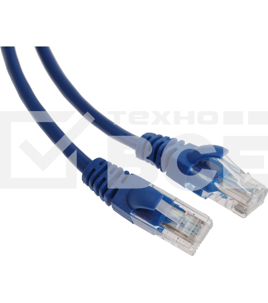Патч-корд Premier PP12-1M/B 1000Гбит/с UTP 4 пары cat.5E CCA molded 1м синий RJ-45 (m)-RJ-45 (m)