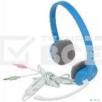 Гарнитура проводная с микрофоном Logitech H150 синий/белый 1.8м накладные оголовье (981-000454), фото8