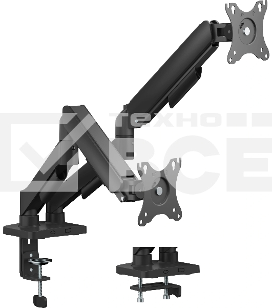 Кронштейн для мониторов Cactus CS-VM-MD-72-BK черный/белый 17'-32' макс.9кг настольный поворот и наклон