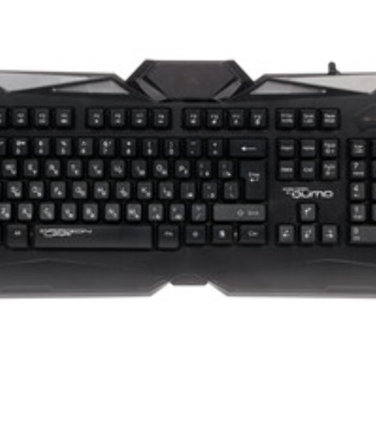 Комплект клавиатура+мышь Qumo Spirit of Wisdom проводной, USB, 2400 DPI, чёрный