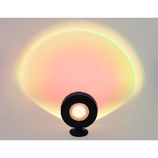 Атмосферная светодиодная настольная лампа Ambrella light DE8383 BK черный LED RGB 3W (ПДУ RGB)