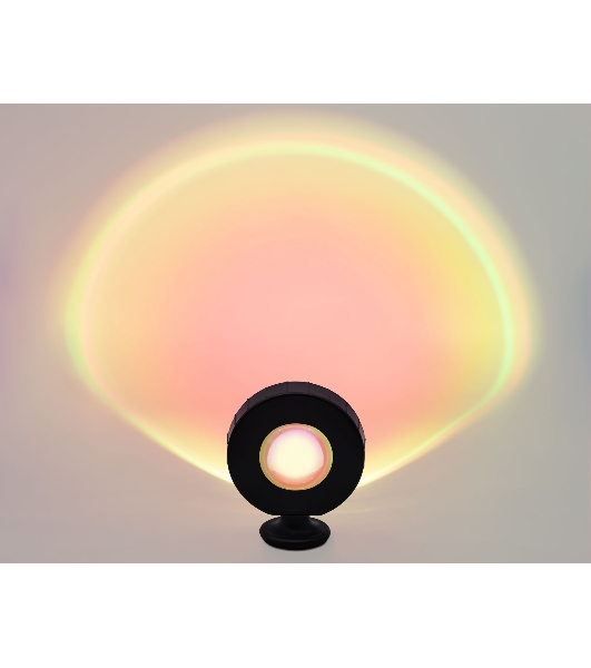 Атмосферная светодиодная настольная лампа Ambrella light DE8383 BK черный LED RGB 3W (ПДУ RGB)