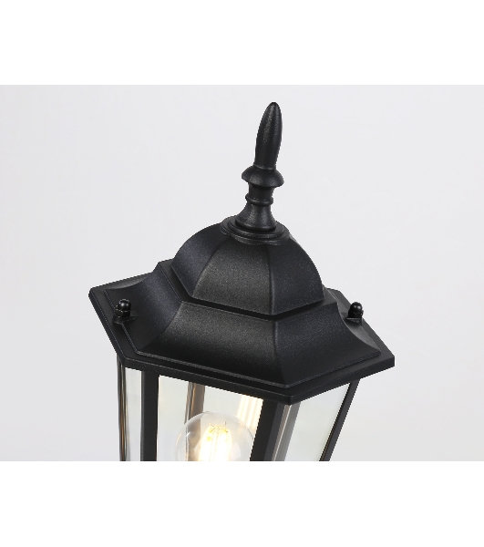 Светильник Ambrella light ST2023 BK/CL черный/прозрачный IP54 E27 max 40W D150*400