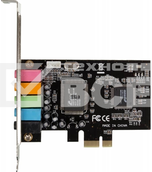 Звуковая карта PCI-E C-media ASIA PCIE 8738 6C,  5.1, oem