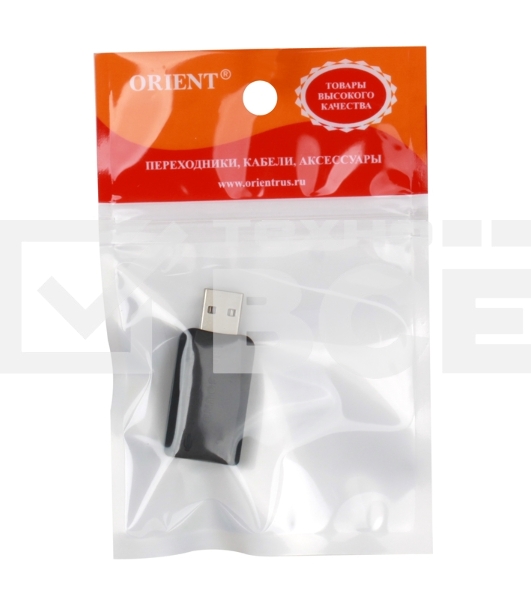 Переходник ORIENT AU-01N, 3.5мм jack to USB