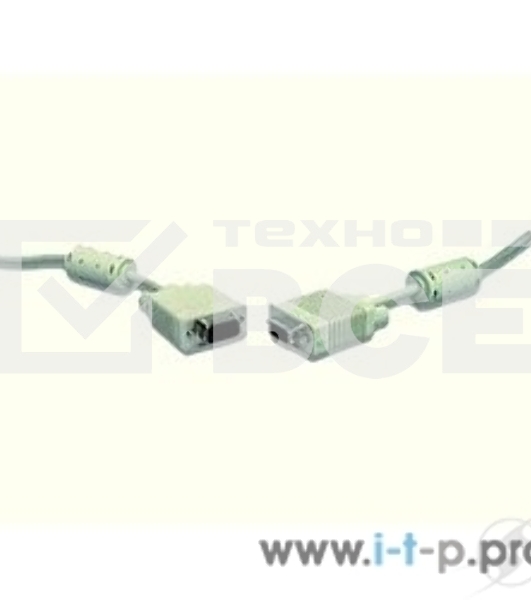Кабель Gembird/Cablexpert CC-PPVGA-20M,Кабель VGA Premium , 15M/15M, 20м,серый, тройной экран,феррит.кольца  