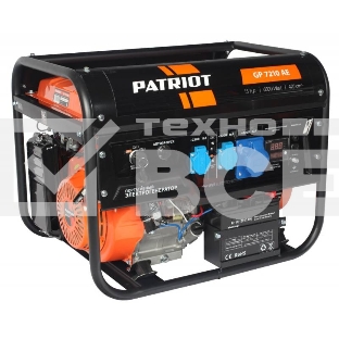 Электрогенератор бензиновый Patriot GP 7210AE, 6.5 кВт, 78 дБ, 81 кг