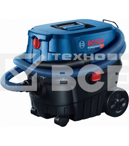 Строительный пылесос BOSCH GAS 12-25 PL (060197C100)  сух/влаж, 25 л, 1250 Вт, L, 65 л/с