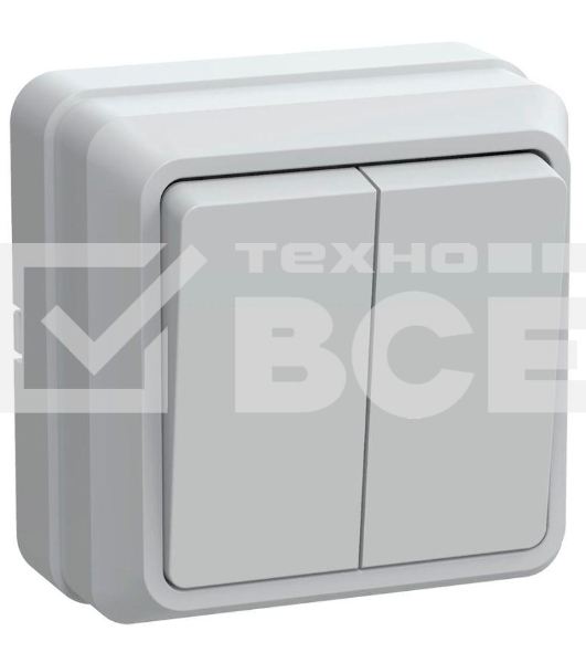 Выключатель Iek EVO20-K01-10-DC ВС20-2-0-ОБ 2кл 10А откр.уст. ОКТАВА (белый)