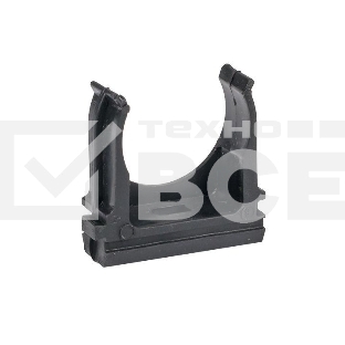 Держатель для труб (клипса) d25мм черн. (уп.10шт) Plast EKF derj-z-25b