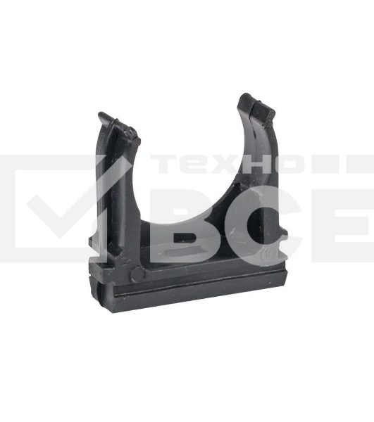 Держатель для труб (клипса) d25мм черн. (уп.10шт) Plast EKF derj-z-25b