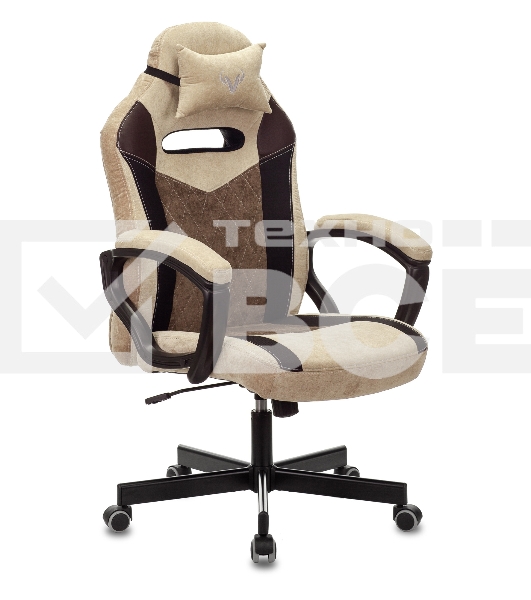 Кресло игровое Бюрократ VIKING 6 KNIGHT BR FABRIC коричневый, крестовина металл/пластик