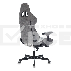 Кресло игровое Zombie VIKING 7 KNIGHT Fabric серый Loft ромбик текстиль/эко.кожа с подголов. крестовина металл, фото9