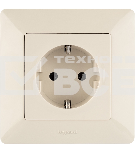 Рамка 'Слоновая кость'. 1-постовая универсальная Valena LIFE