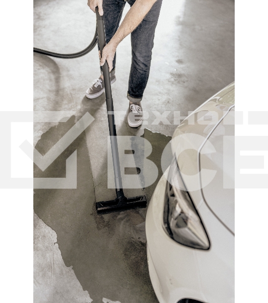 Строительный пылесос Karcher WD 3 P S V-17/4/20 желтый, 1000 Вт, уборка сухая/сбор воды, пылесборник мешок/контейнер, 17 л