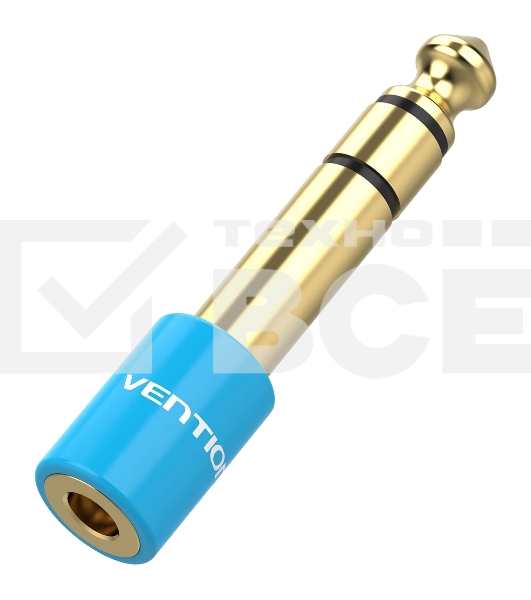 Переходник Vention Jack 3.5 mm F/6,5 mm M VAB-S01-L