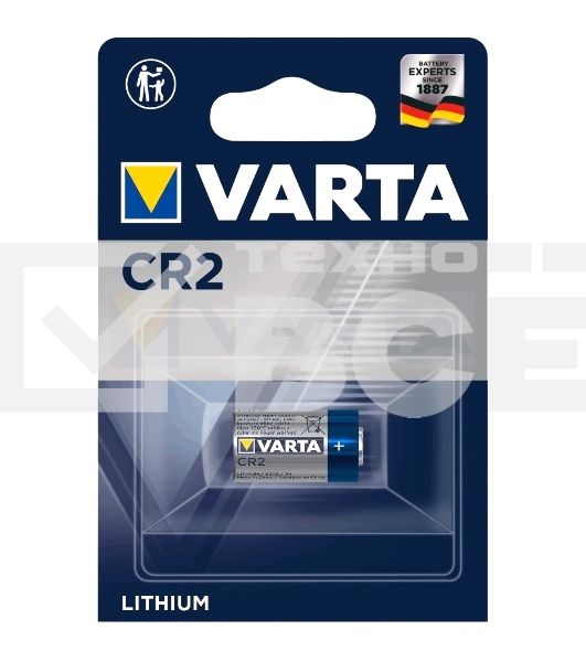 Батарейка Varta ELECTRONICS CR2 BL1 Lithium 3V (6206) (1/10/100)