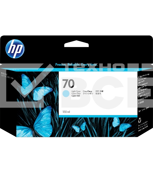 Картридж струйный HP №70 C9390A светло-голубой для HP DJ Z2100/Z3100 (130мл)