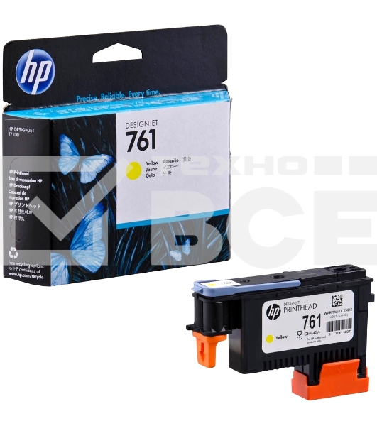Картридж струйный HP 761 CH645A желтый печатающая головка для HP DJ T7100