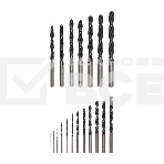 Набор сверл по металлу Kranz 1-10 мм (через 0,5 мм), 19 шт. HSS 4241 Ш/Х, фото3