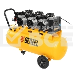 Компрессор безмаслянный малошумный DLS 2250/100, 2250 Вт, 3х750, 100 л, 410 л/мин блок упр  Denzel, фото6