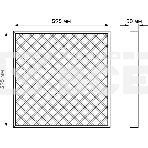 Светильник светодиодный Gauss MIR 595х595х50 35Вт 3500лм 4000К IP40 офисный встраив. накладной с рассеив. призма (аналог ЛВО), фото4