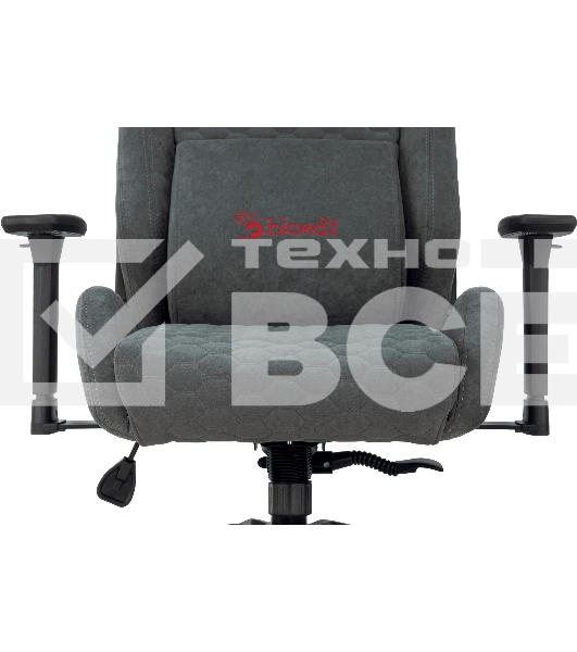Кресло игровое A4Tech Bloody GC-770 серый соты, с подголов.