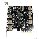 Контроллер ORIENT AM-U3142PE-3A2C PCI-Ex4 v3.0, USB 3.2 Gen2, скорость до 10 Гбит/с, 5-port ext (3xType-A + 2xType-C), ASM3142+VL820-Q8 chipset, Self powered (31351), фото 1