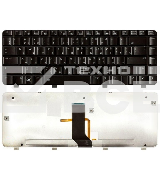 Клавиатура для ноутбука HP Pavilion DV3-2000 DV3-2100 черная с подсветкой