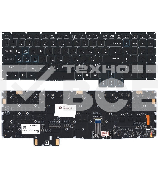 Клавиатура для ноутбука Acer Predator Triton 700 PT715-51 черная